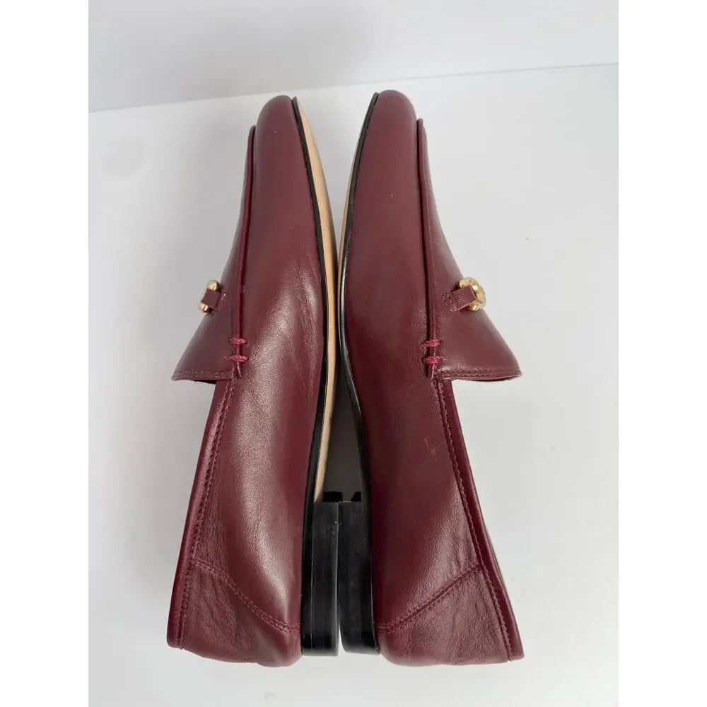 Coach Haley Wine Leather Horsebit Loafers - Classic Chic Almond Toe Flats size 6 - Picture 5 of 7